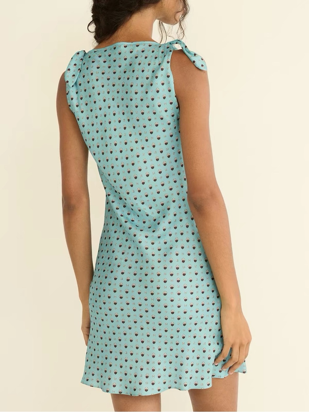 Doen Maltina Mini Dress In Print Lerins Foulard, XS S L XL - Picture 2 of 7